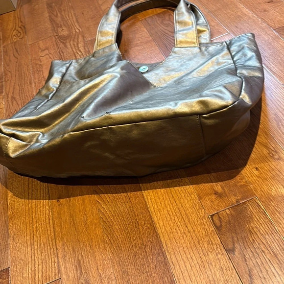 The body shop copper soft vegan leather shopping Tote bag - Picture 4 of 13